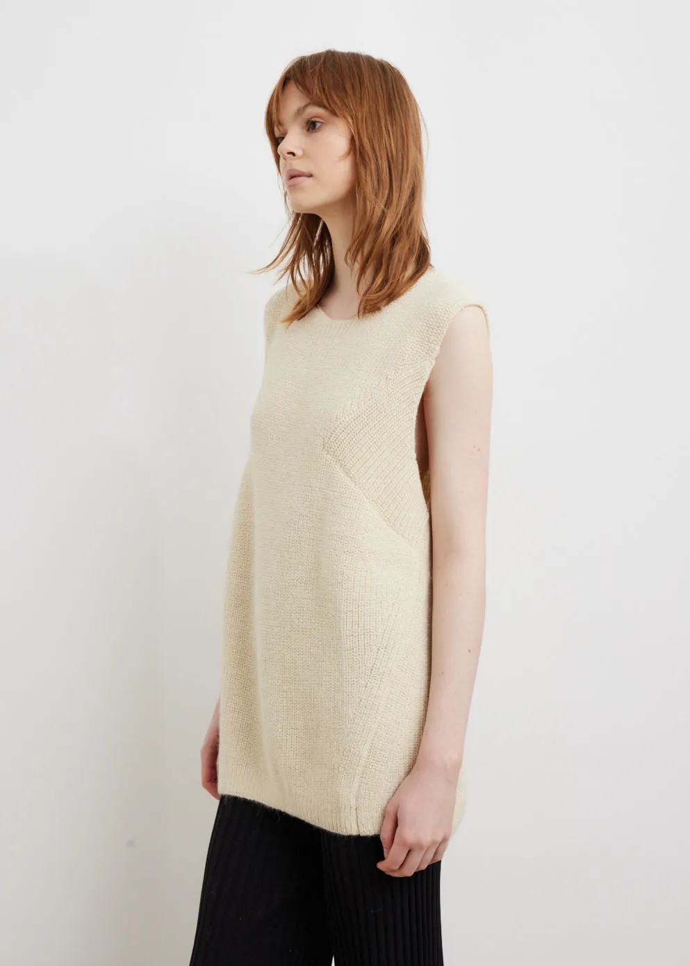 0030 Sleeveless Wool Tunic