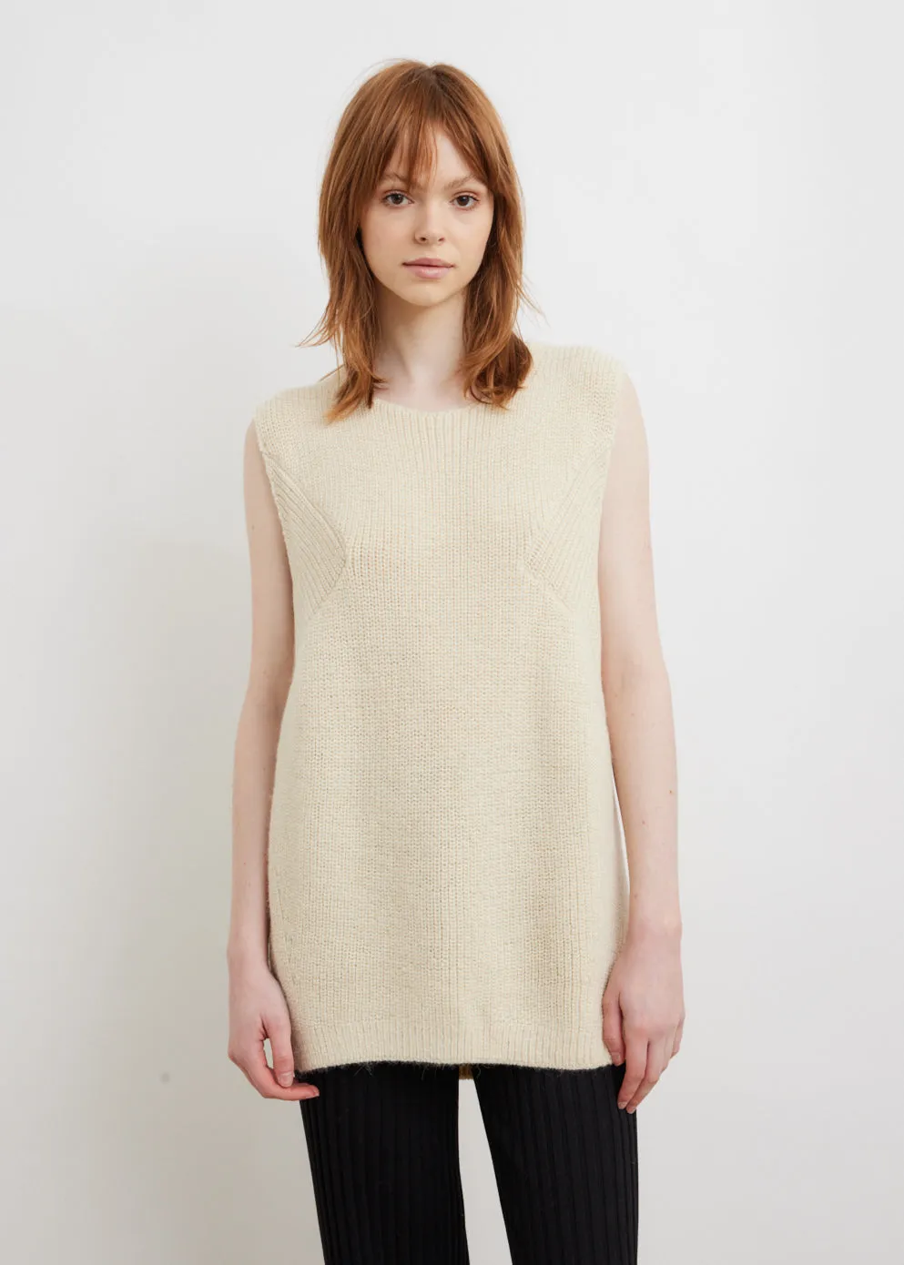 0030 Sleeveless Wool Tunic