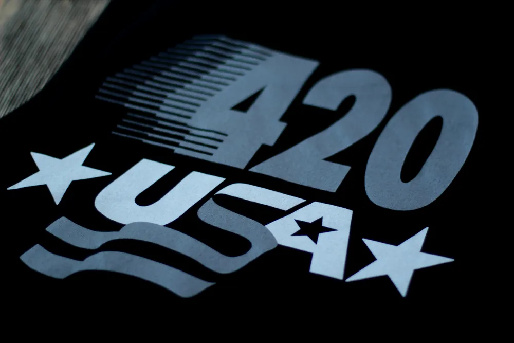 420 USA Black Jersey Tank