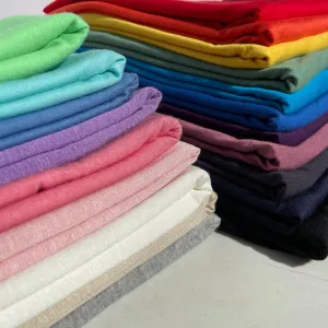 60” Bamboo & Rayon 4-Way Stretch with Spandex All Solid Colors Jersey Knit Fabric By the Yard