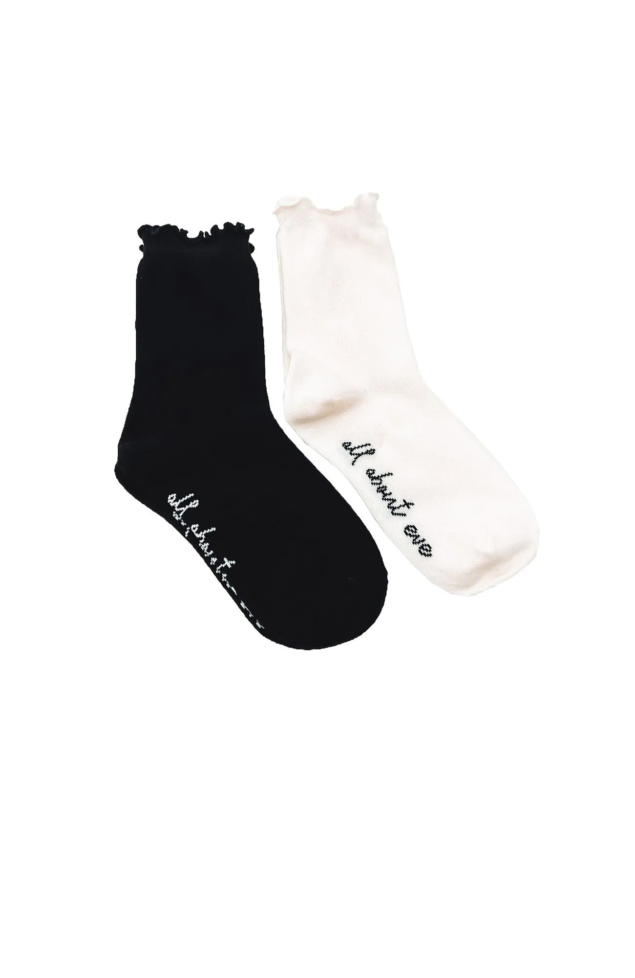 AAE Frill 2PK Socks Print