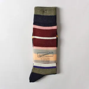 Anonymous Ism Multi Stripe Crew Socks