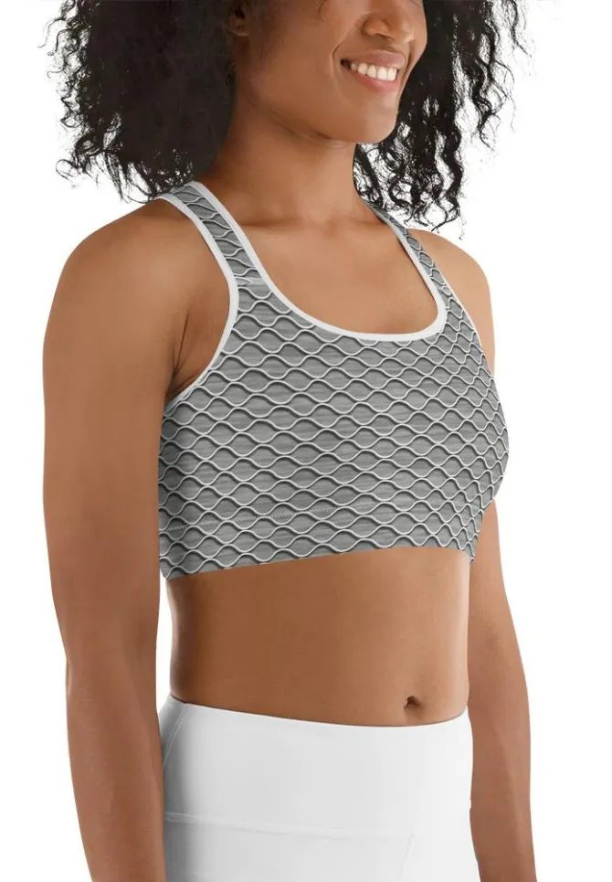 Anti Cellulite Pattern Sports Bra