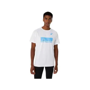 ASICS Men's Track Practice Graphic Top (Brilliant White)