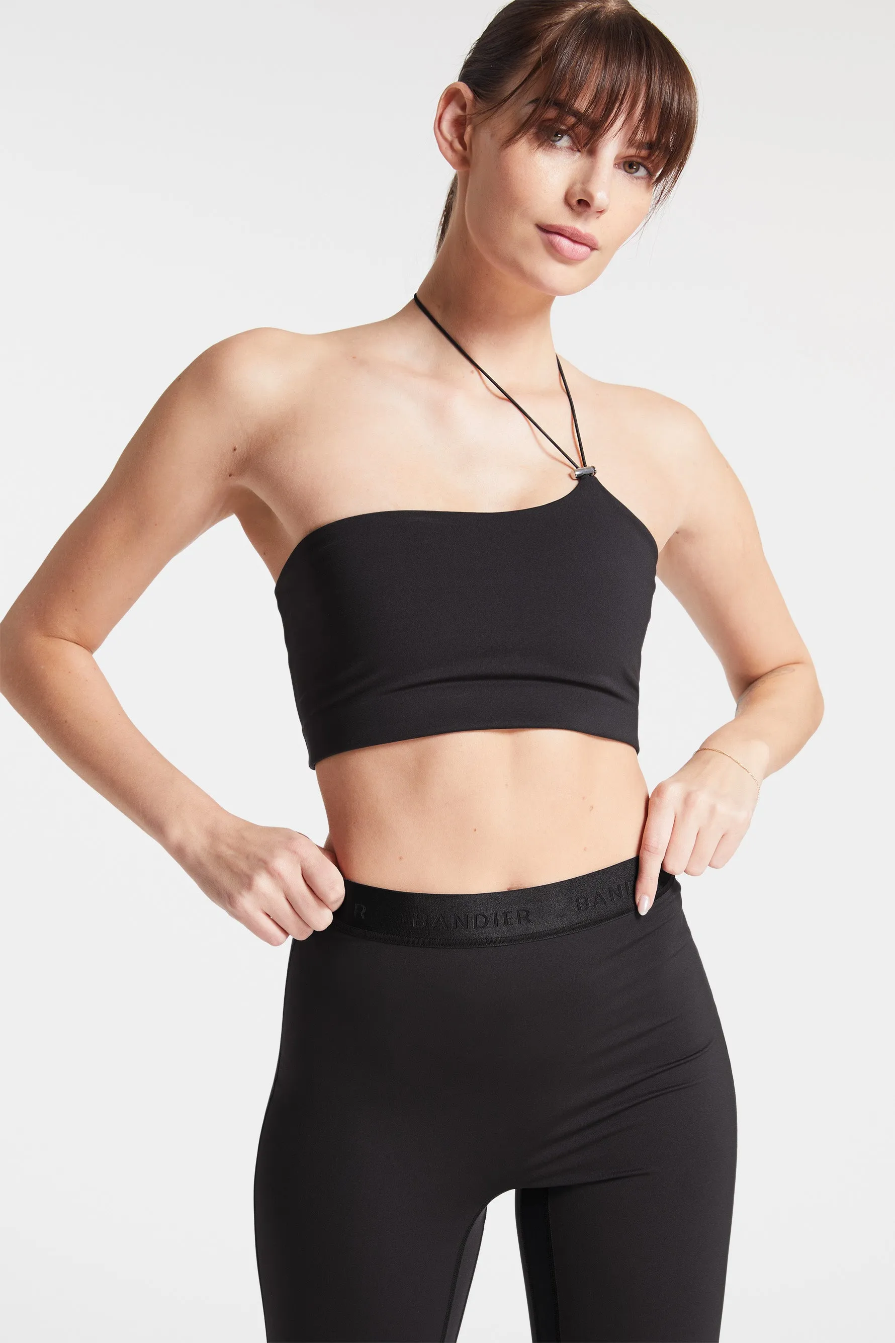 Asymmetric Toggle Bra - Black