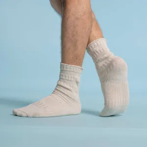 CANALTOWN 3-Ply 100% Organic Cotton Socks (No Elastic, No Compression, No Latex, No Polyester, No Polyamide, No nylon, No Synthetics) (100% Biodegradable)