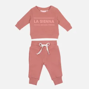 Crew Logo Tracksuit Set - Cinder-Rose