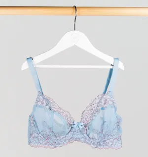 D  lace plunge [Ash/Blue]