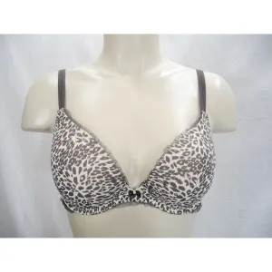 DKNY 458000 Signature Lace Perfect Lift Demi Underwire Bra 32D Animal Print