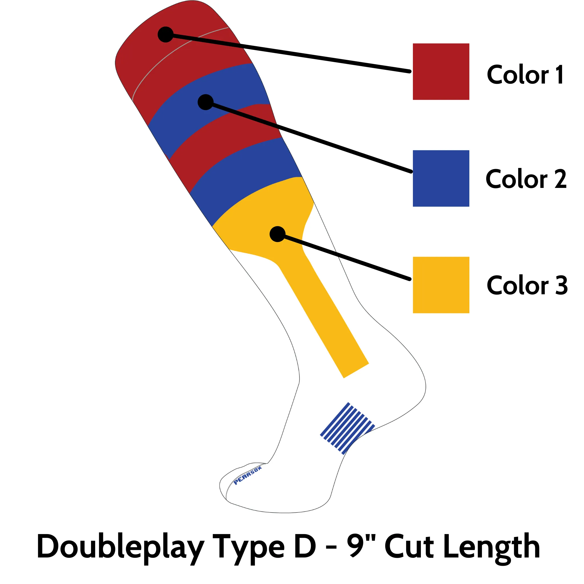 Doubleplay Custom Stirrup Sock Type D