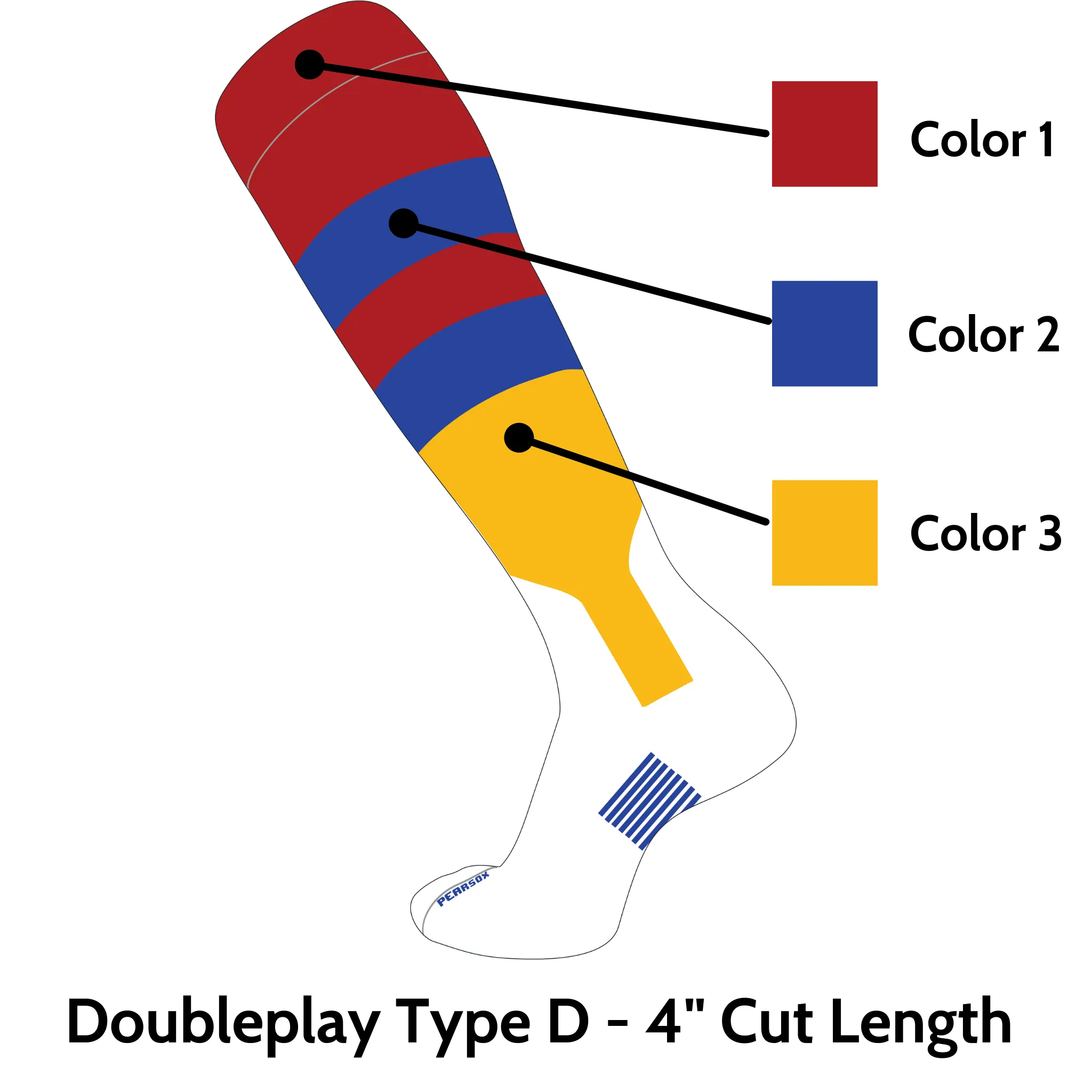 Doubleplay Custom Stirrup Sock Type D