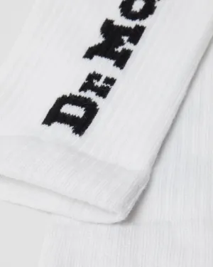 Dr Martens Vertical Logo Socks - White