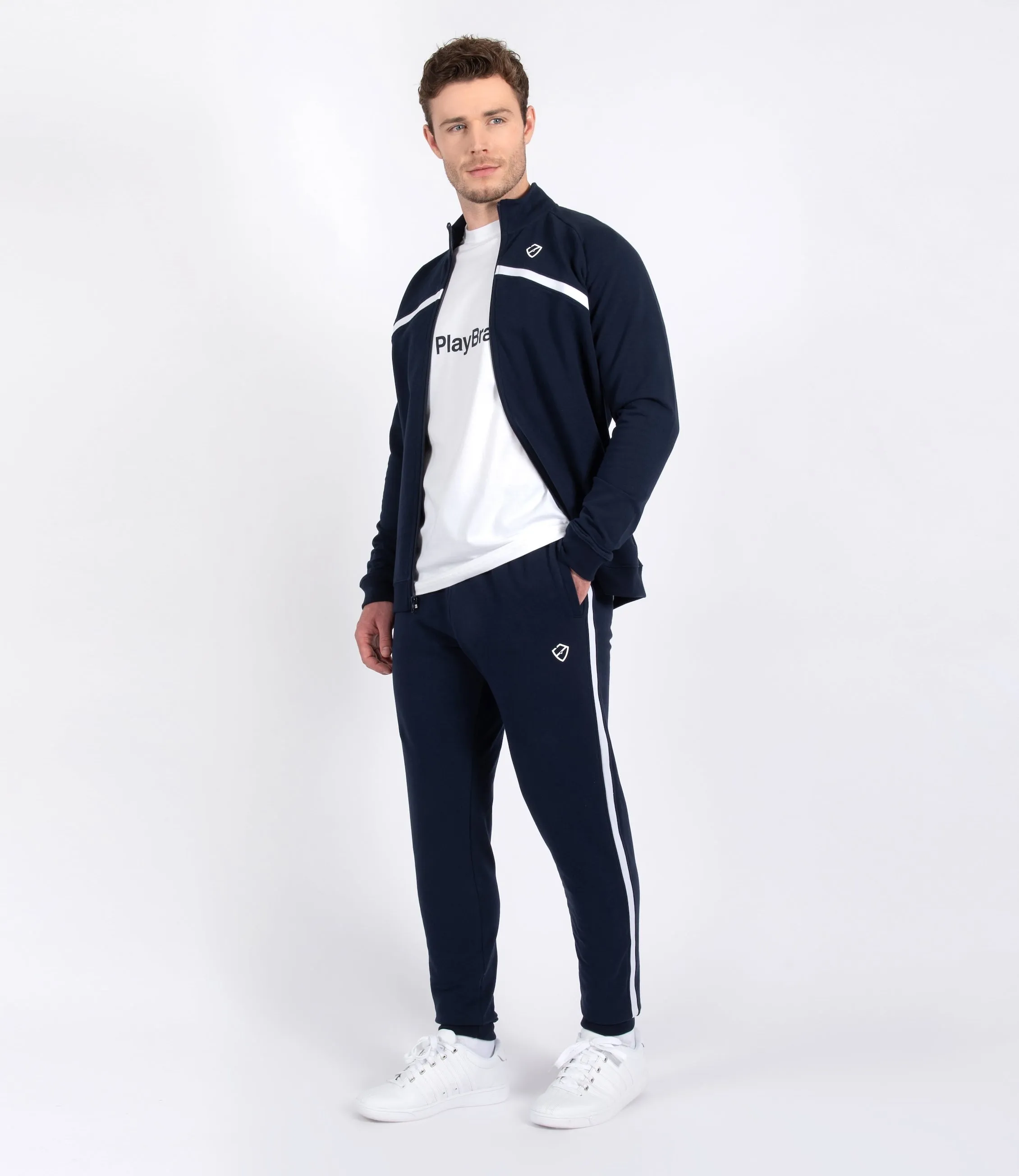 Edward Pant - Navy/White