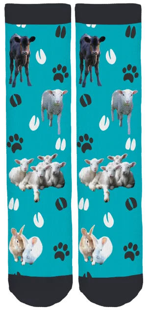 FreeHearts Animal Sanctuary Crew Socks