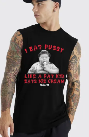 I eat ice cream Muscle shirt