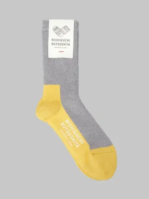 Nishiguchi Kutsushita Wool Pile Walk Socks Light Grey