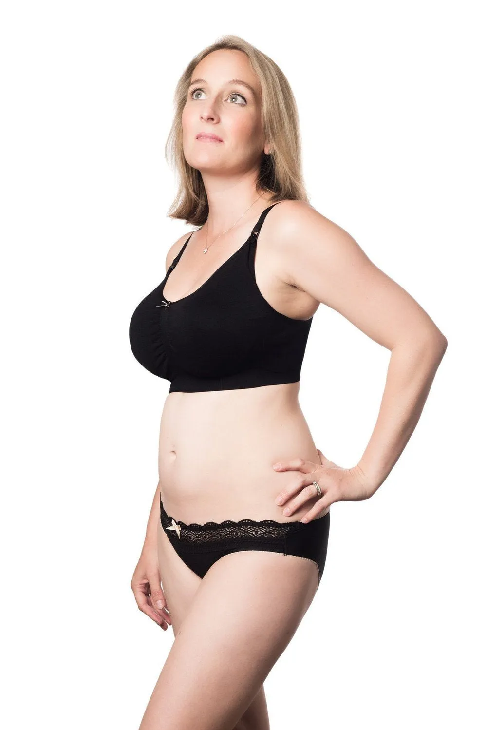 Nursing Sleep/Hospital Bra - Wirefree My Necessity Black