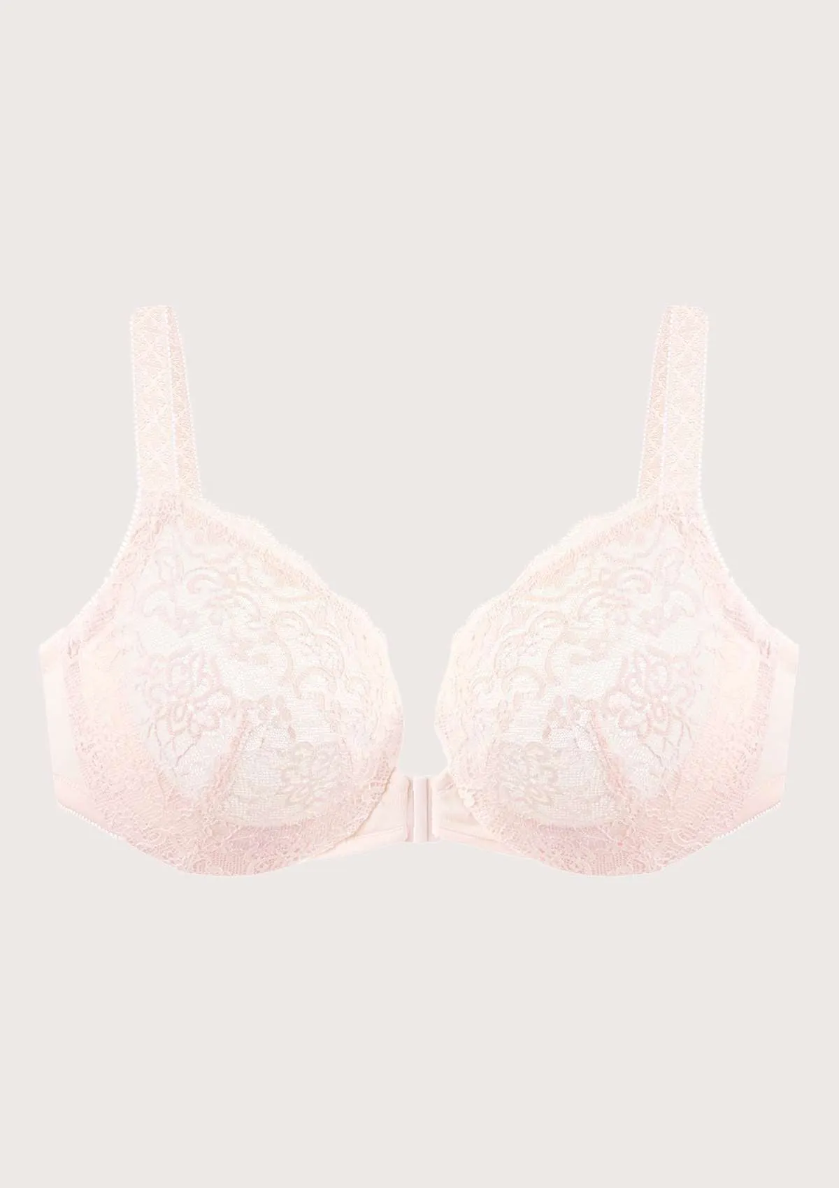 Nymphaea Front-Close Lace Unlined Underwire Bra