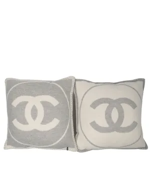 "CC" Wool-Blend Pillow Set