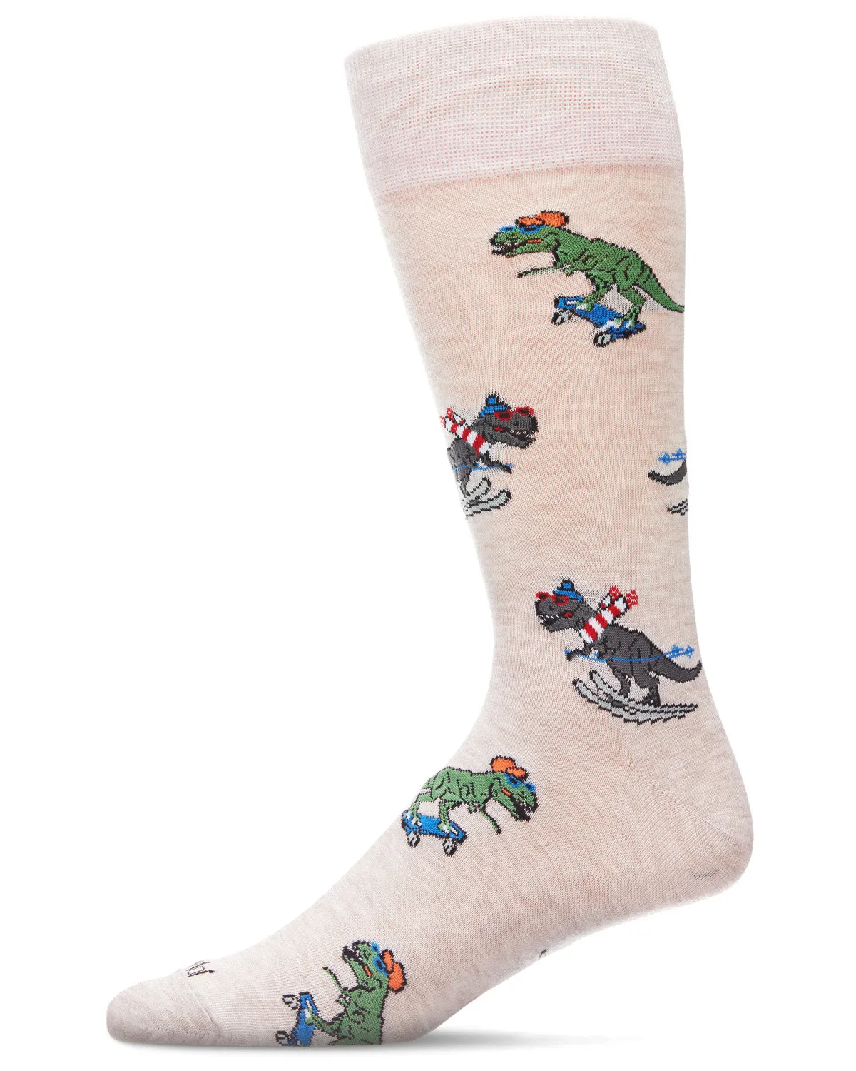 "Dinosaurs" Crew Bamboo Socks by Me Moí