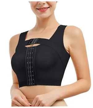 SCSTAR Post-Surgery Posture Corrector Front Closure Bra for Women