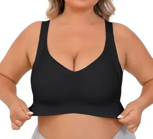 Shecurve®Enhanced w Support Adjustment Comfort Bra-Black