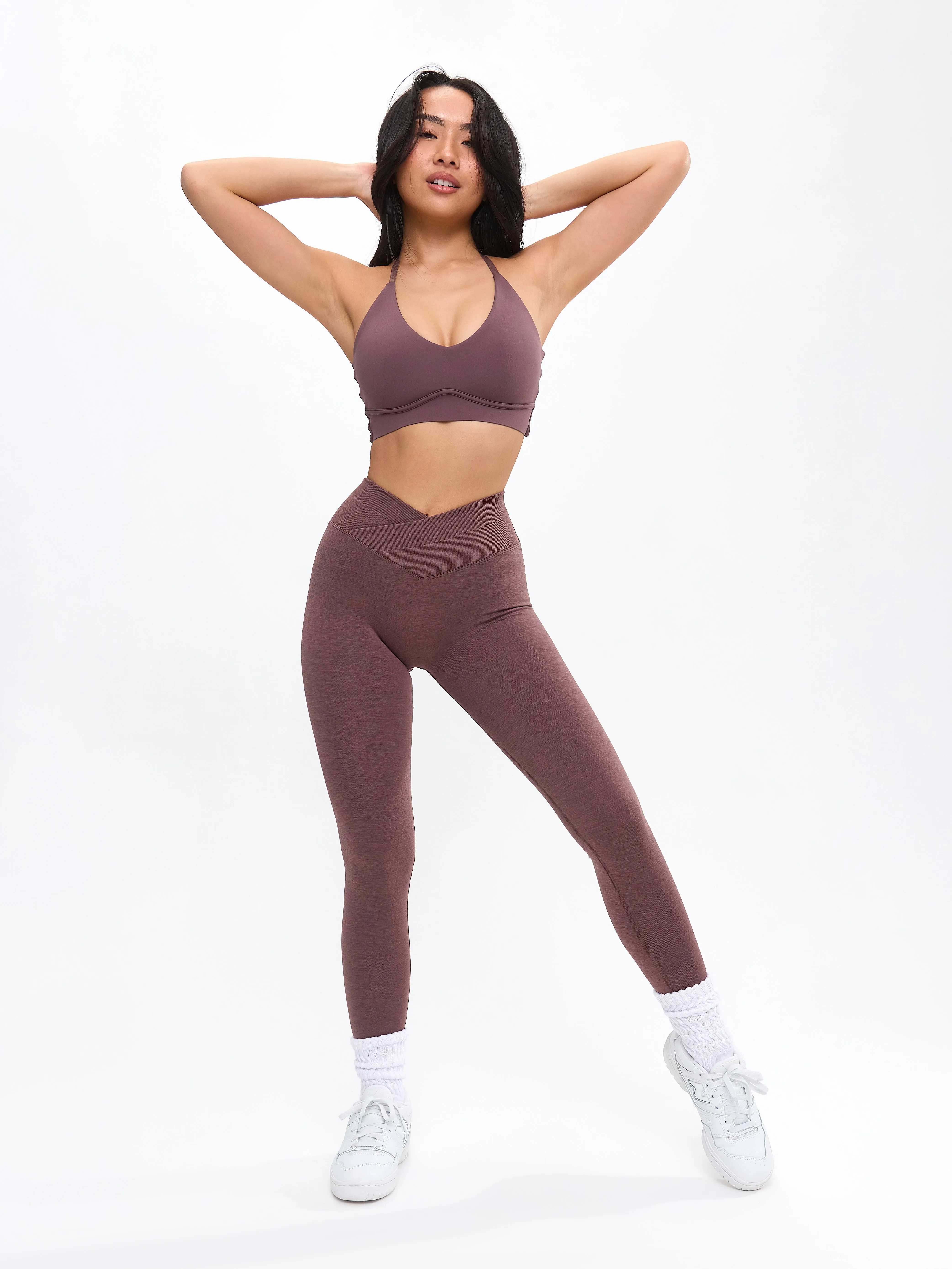 Sultry Sports Bra - Mocha Berry