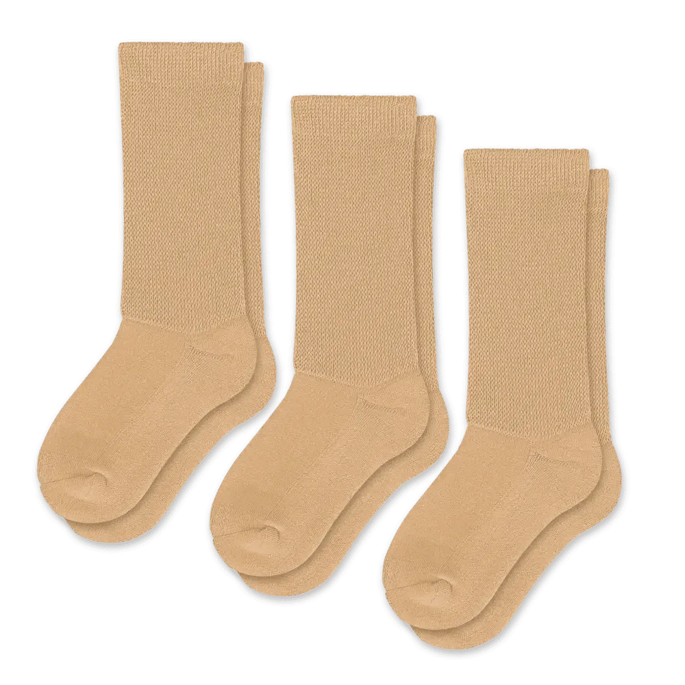 Tan EasyStretch™ Diabetic Socks