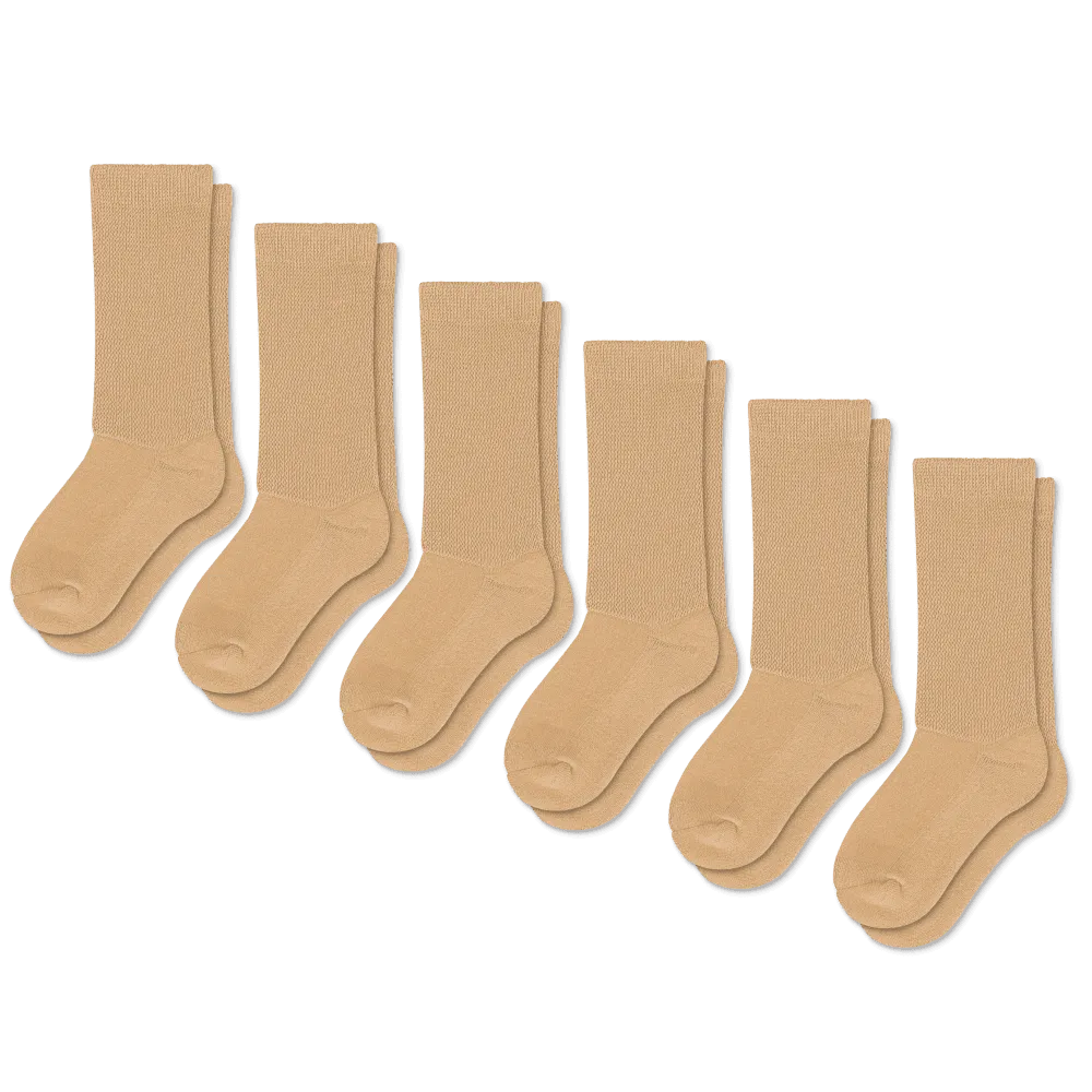 Tan EasyStretch™ Diabetic Socks