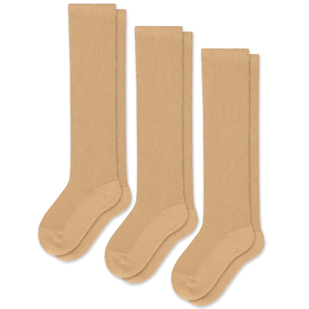 Tan EasyStretch™ Diabetic Socks