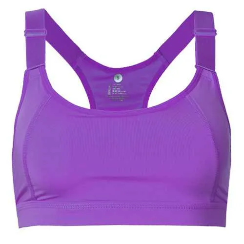 Wireless Shakeproof Push Up Stretchy Work Out Racerback Padded Sports Gym Bra